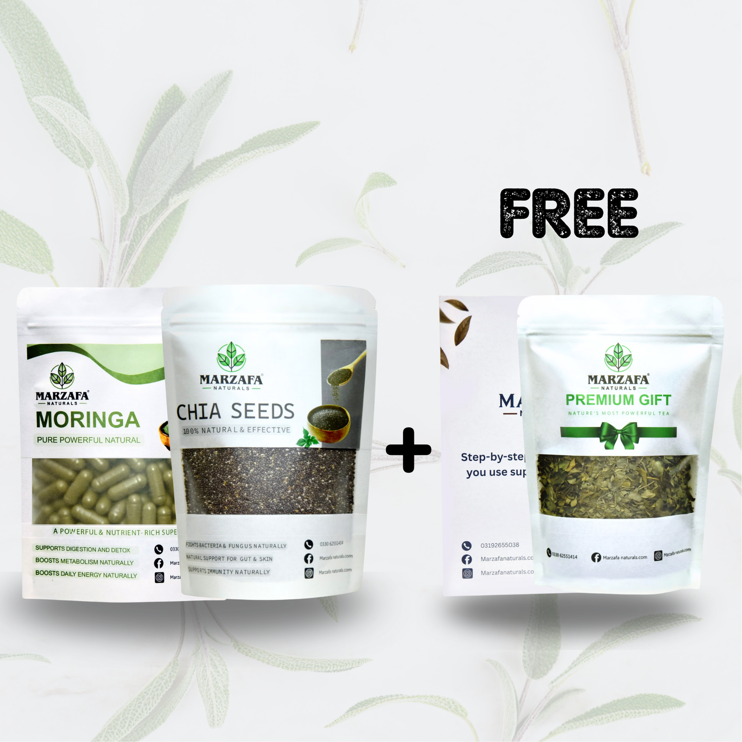 Moringa Capsule x Chia Seeds